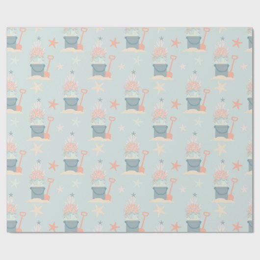 Weihnachtspapier über die Küste Geschenkpapier (Flach)