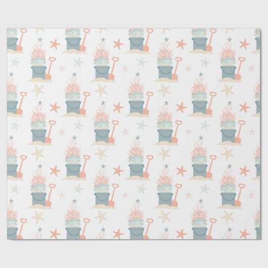 Weihnachtspapier über die Küste Geschenkpapier (Flach)