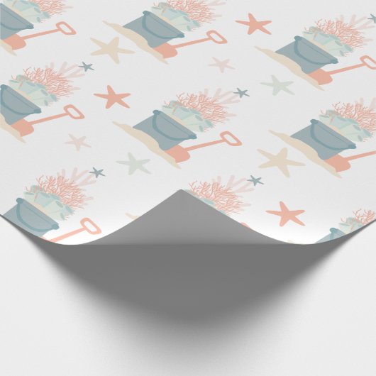 Weihnachtspapier über die Küste Geschenkpapier (Ecke)