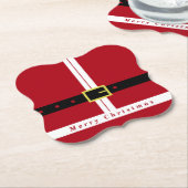 Weihnachtspapier-Untersetzer Funny Santa Design Untersetzer (angewinkelt)