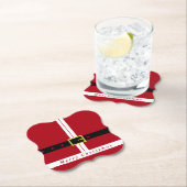 Weihnachtspapier-Untersetzer Funny Santa Design Untersetzer (Vor Ort)