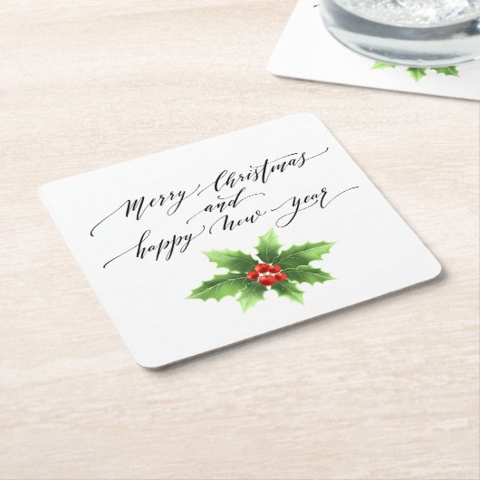 Weihnachtspapier-Untersetzer Rechteckiger Pappuntersetzer (angewinkelt)