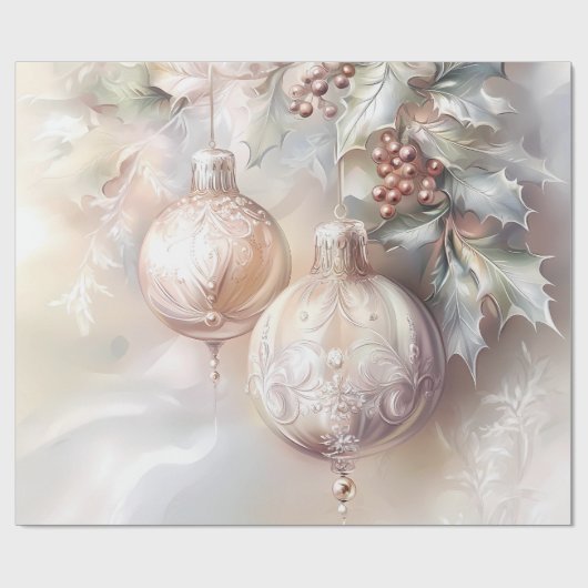 Weihnachtspapier - Viktorianischer Winter Geschenkpapier (Flach)