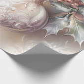 Weihnachtspapier - Viktorianischer Winter Geschenkpapier (Ecke)