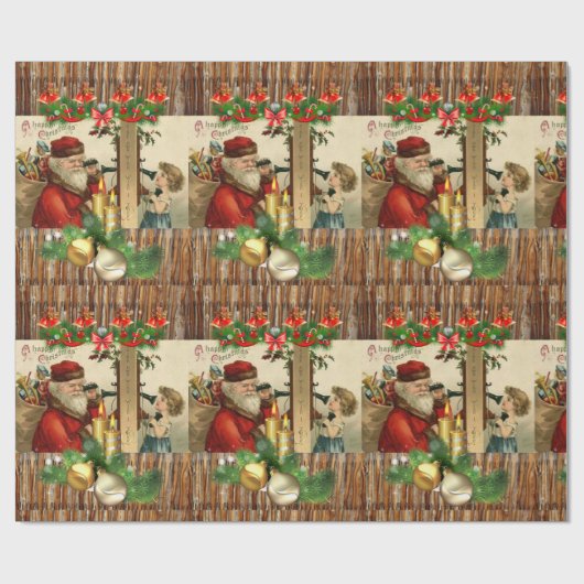 Weihnachtspapier Vintag Geschenkpapier (Flach)