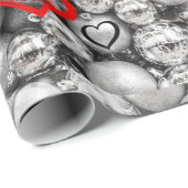 Weihnachtspapier Vintag Hearts Geschenkpapier (Rolleneckpunkt)