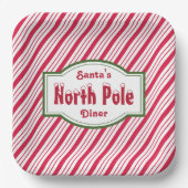 Weihnachtspapier von North Pole - Teller (Vorderseite)