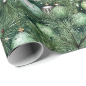 Weihnachtspapier Watercolor-Style Design Geschenkpapier (Rolleneckpunkt)