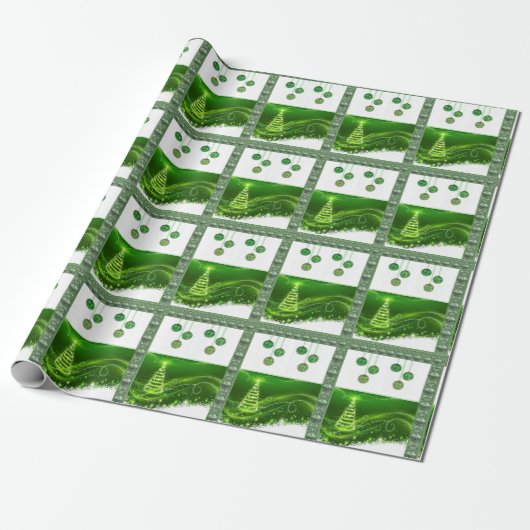 Weihnachtspapier Weihnachtsbaum Geschenkpapier (Ungerollt)