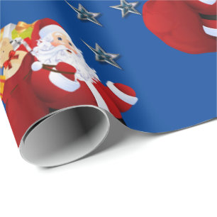 Weihnachtspapier Weihnachtsmann Geschenkpapier