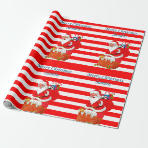 Weihnachtspapier Weihnachtsmann Geschenkpapier