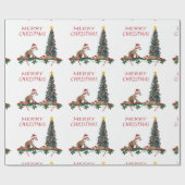 Weihnachtspapier, Wildtiere  Geschenkpapier (Flach)