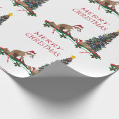 Weihnachtspapier, Wildtiere  Geschenkpapier (Ecke)