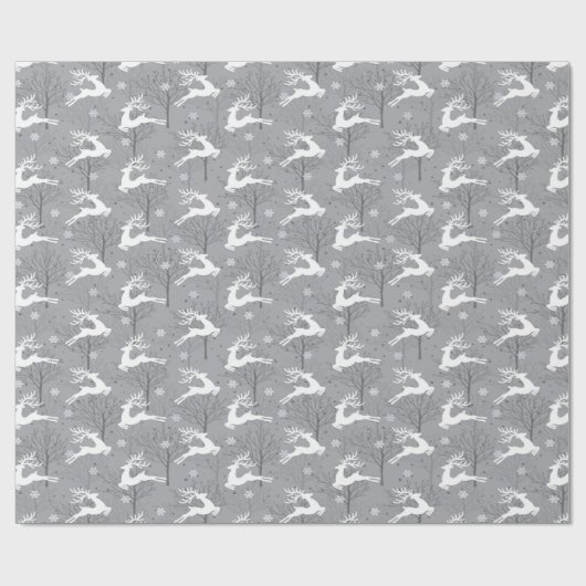 Weihnachtspapier, Winterszene Geschenkpapier (Flach)