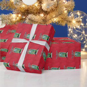 Weihnachtspapier zum klassischen Horror Theater Geschenkpapier