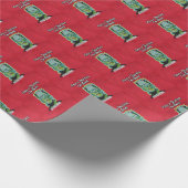 Weihnachtspapier zum klassischen Horror Theater Geschenkpapier (Ecke)