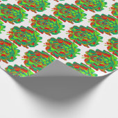 Weihnachtspapier zur Blume Geschenkpapier (Ecke)