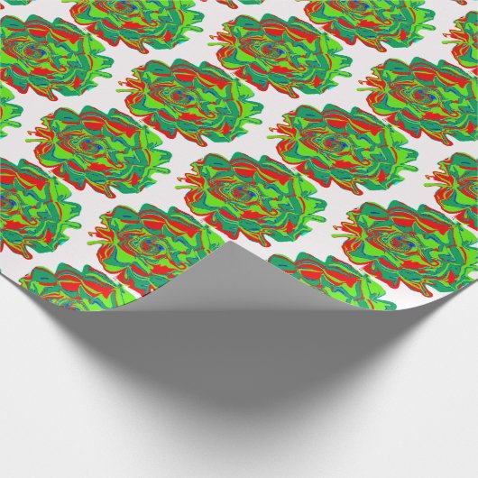 Weihnachtspapier zur Blume Geschenkpapier (Ecke)