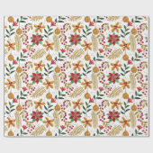 Weihnachtspapier zur Pflanze Geschenkpapier (Flach)