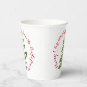 Weihnachtspapierbecher Pappbecher (Rechts)