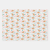 Weihnachtspapierblätter Geschenkpapier Set (Vorderseite)