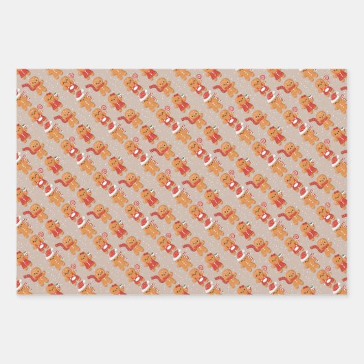 Weihnachtspapierblätter Geschenkpapier Set (Vorderseite 2)