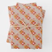 Weihnachtspapierblätter Geschenkpapier Set (Beispiel)