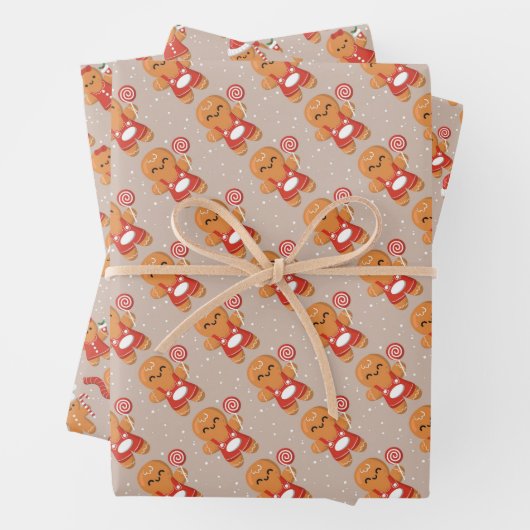 Weihnachtspapierblätter Geschenkpapier Set (Beispiel)