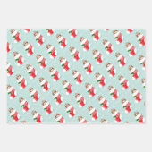 Weihnachtspapierblätter Geschenkpapier Set (Vorderseite 2)