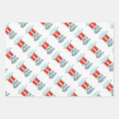 Weihnachtspapierblätter Geschenkpapier Set (Vorderseite 2)