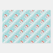 Weihnachtspapierblätter Geschenkpapier Set (Vorderseite)