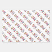 Weihnachtspapierblätter Geschenkpapier Set (Vorderseite 3)