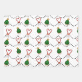 Weihnachtspapierblätter Geschenkpapier Set (Vorderseite 3)