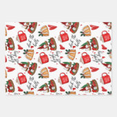 Weihnachtspapierblätter Geschenkpapier Set (Vorderseite 2)