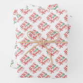 Weihnachtspapierblätter Geschenkpapier Set (Beispiel)