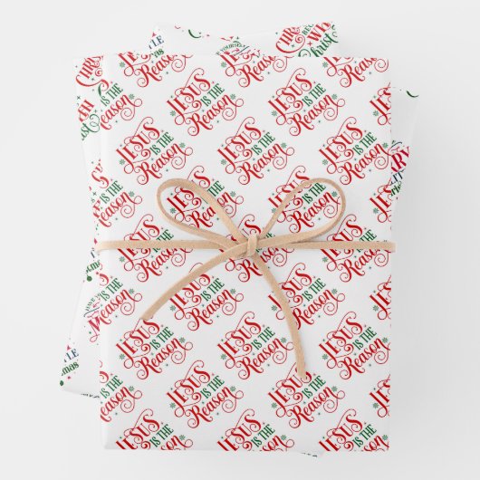 Weihnachtspapierblätter Geschenkpapier Set (Beispiel)