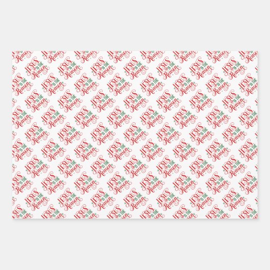 Weihnachtspapierblätter Geschenkpapier Set (Vorderseite)