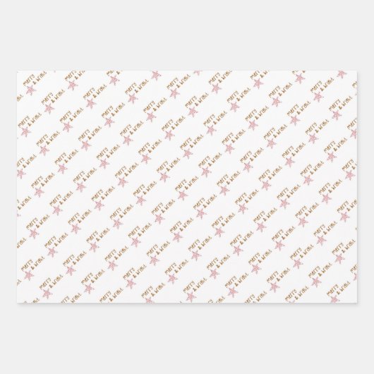 Weihnachtspapierblätter Geschenkpapier Set (Vorderseite 2)