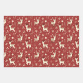 Weihnachtspapierblätter Geschenkpapier Set (Vorderseite 2)