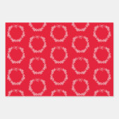 Weihnachtspapierblätter Geschenkpapier Set (Vorderseite 3)