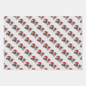 Weihnachtspapierblätter Geschenkpapier Set (Vorderseite)