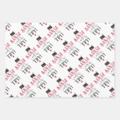 Weihnachtspapierblätter Geschenkpapier Set (Vorderseite 3)