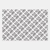 Weihnachtspapierblätter Geschenkpapier Set (Vorderseite 2)