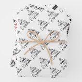 Weihnachtspapierblätter Geschenkpapier Set (Beispiel)