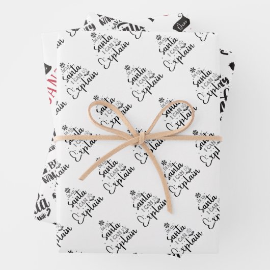 Weihnachtspapierblätter Geschenkpapier Set (Beispiel)