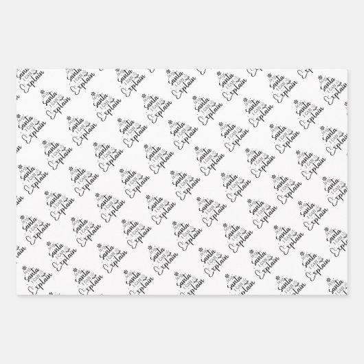 Weihnachtspapierblätter Geschenkpapier Set (Vorderseite)