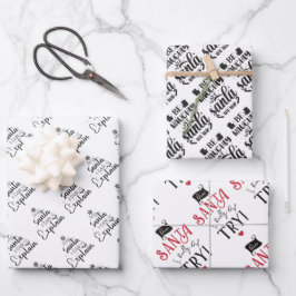 Weihnachtspapierblätter Geschenkpapier Set