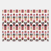 Weihnachtspapierblätter Geschenkpapier Set (Vorderseite 3)