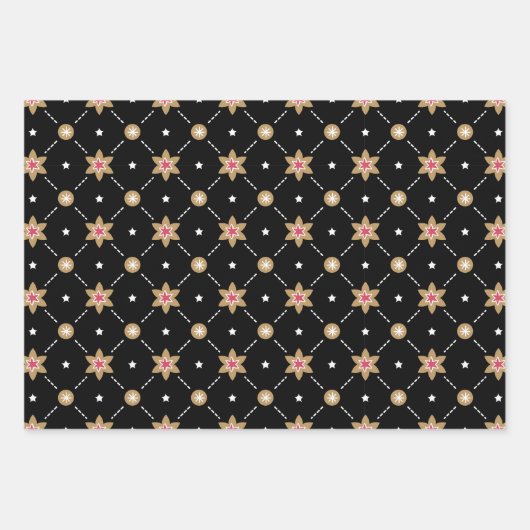 Weihnachtspapierblätter Geschenkpapier Set (Vorderseite 2)