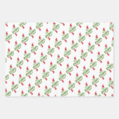 Weihnachtspapierblätter Geschenkpapier Set (Vorderseite 3)